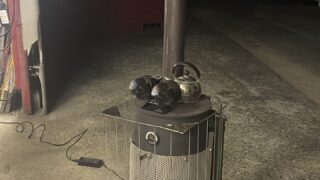 廃油ストーブ