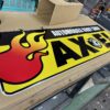 ボディショップ アクセルロゴステッカー