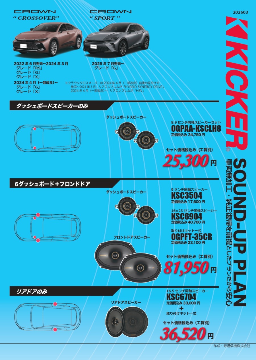 35クラウンKICKER適合